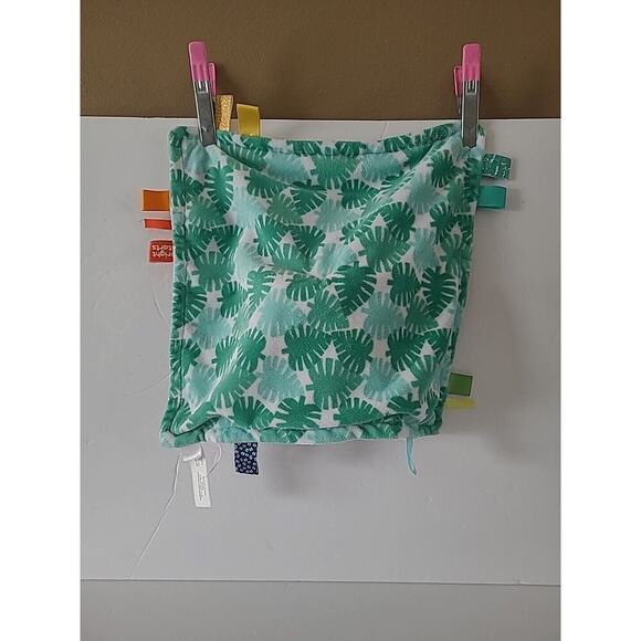 Taggies Bright Starts Elephant Lovey Lovie Baby Security Blanket Satin Tags Gray - Picture 4 of 8